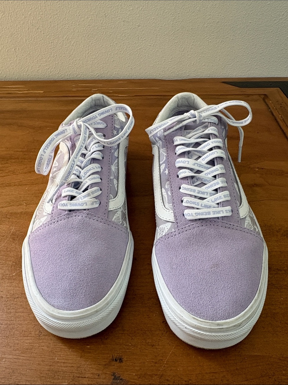 Vans Lavender Butterfly Old Skool Sneakers Size 10 - Picture 2 of 11